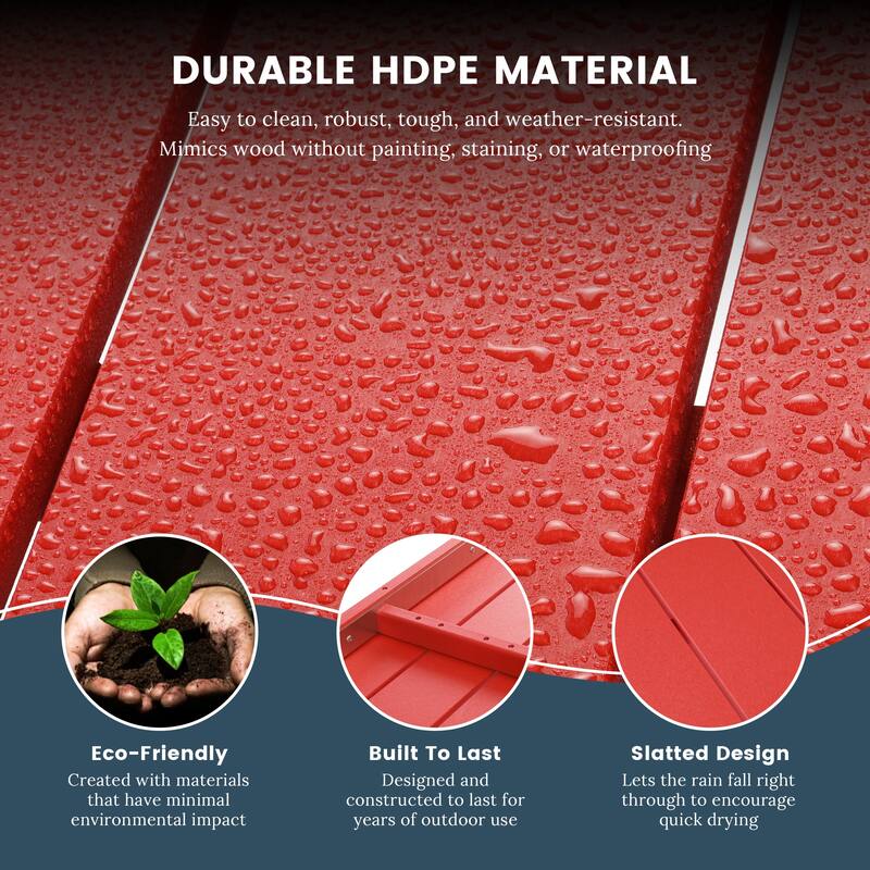 Laguna Hdpe All Weather Outdoor Patio Two Shelf Table