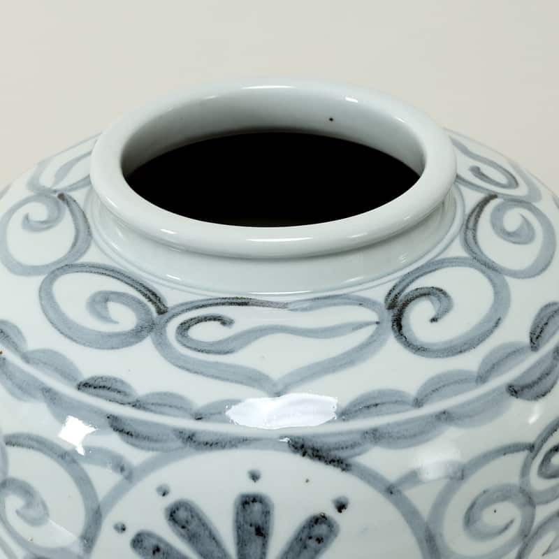 Approx. 14.6 Inches Subtle Blue and White Vase (7" Opening)