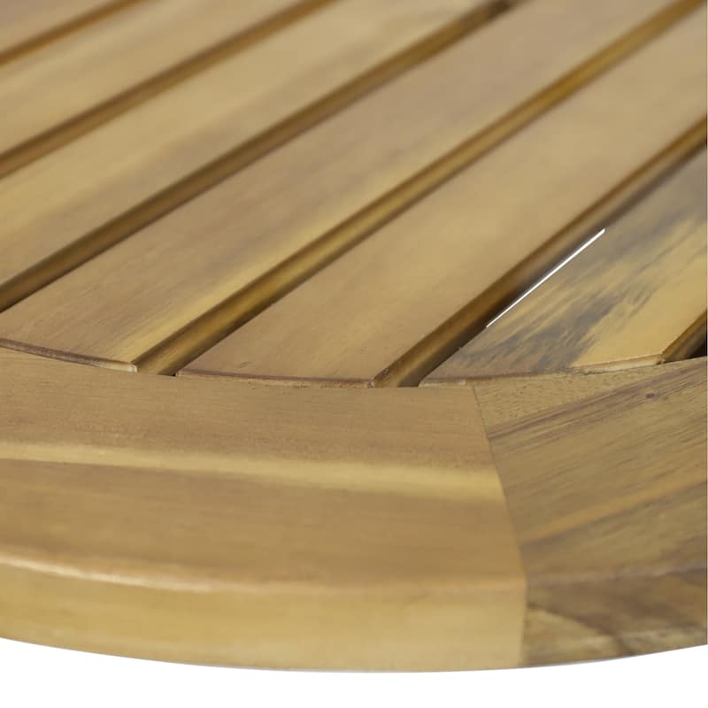 MacArthur Acacia Wood Chat Set by Christopher Knight Home