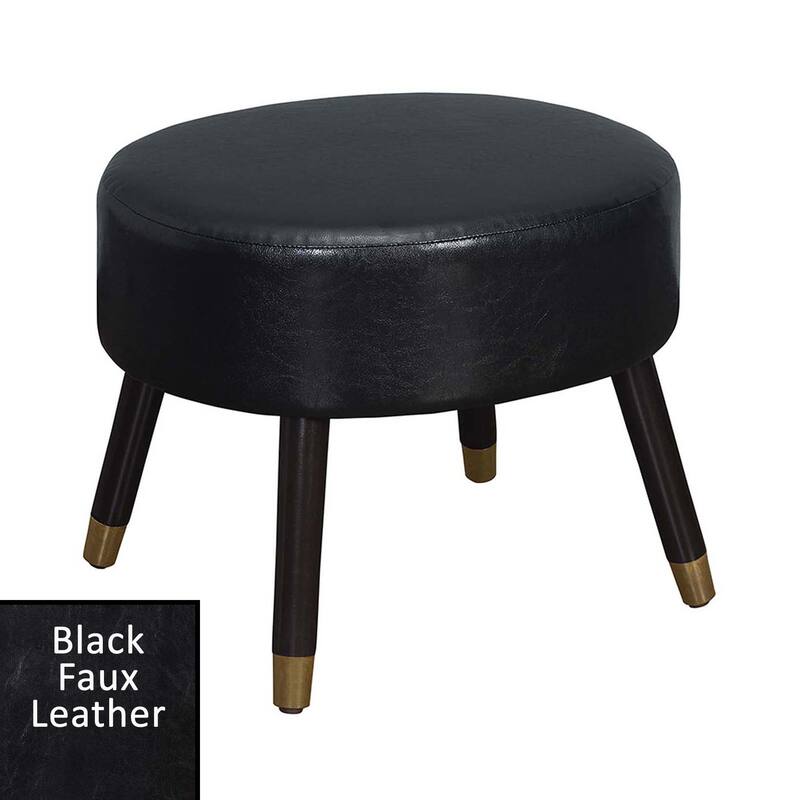 Convenience Concepts Designs4Comfort Mid Century Oval Ottoman Stool