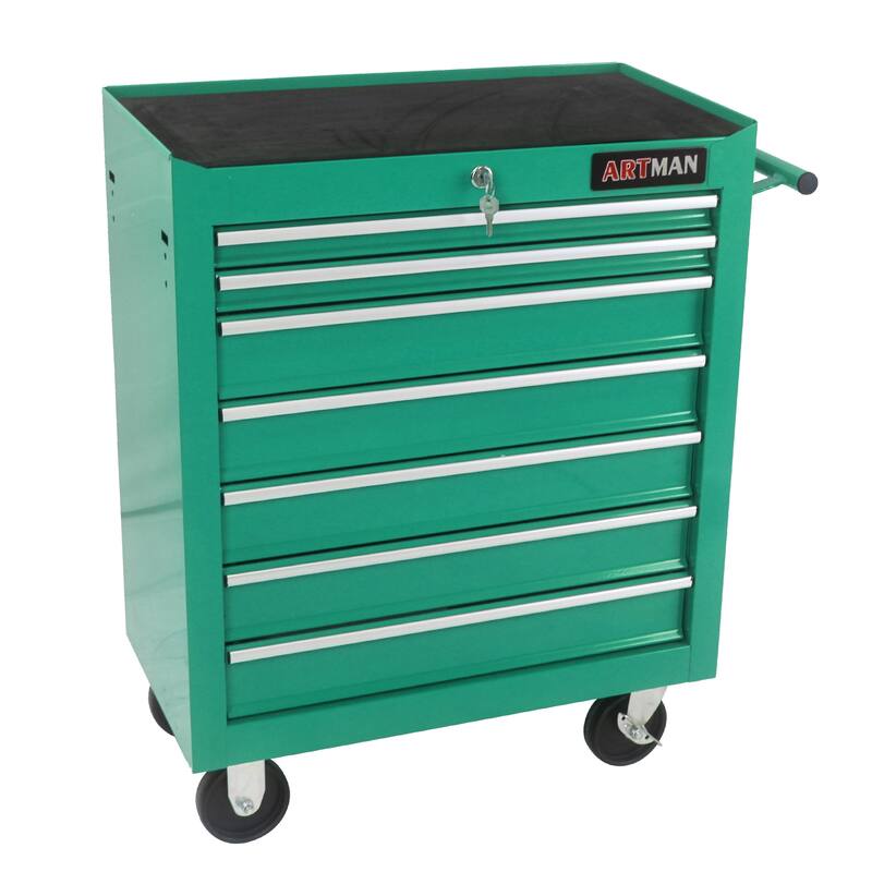 7 Drawers Multifunctional Tool Cart with Wheels