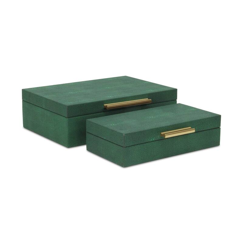 Lusan Black Vinyl Decorative Box Set