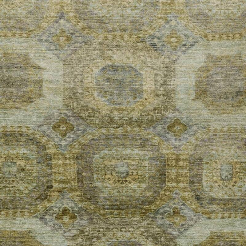 HomeRoots Medallion Transitional Rectangle Outdoor Rug