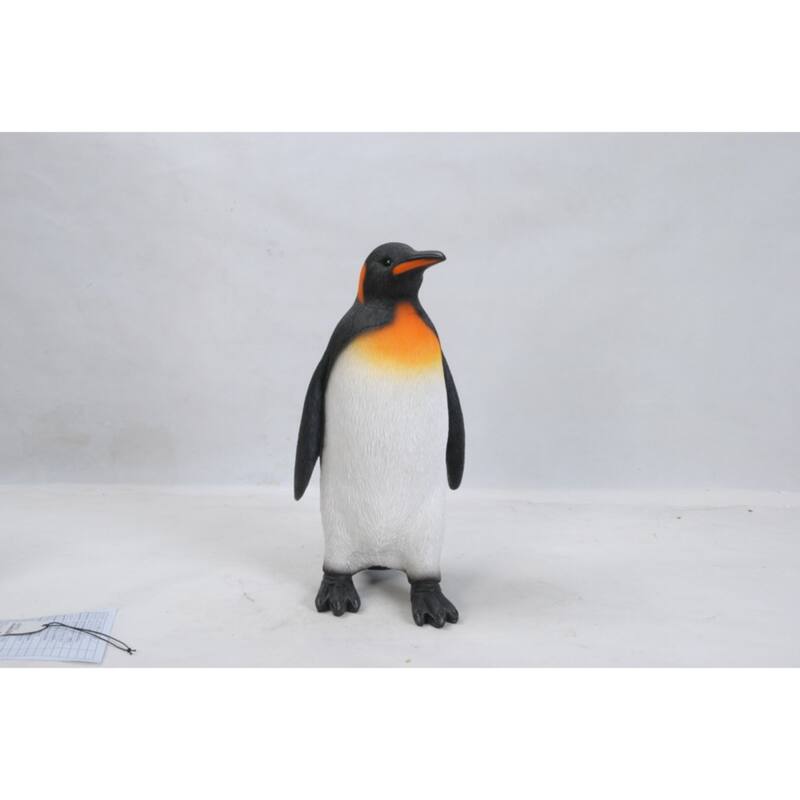 17.75" King Penguin Outdoor Garden Statue
