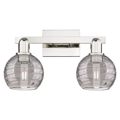 Innovations Lighting Downtown Urban - Athens Deco Swirl - 2 Light 16" Bath Vanity Light