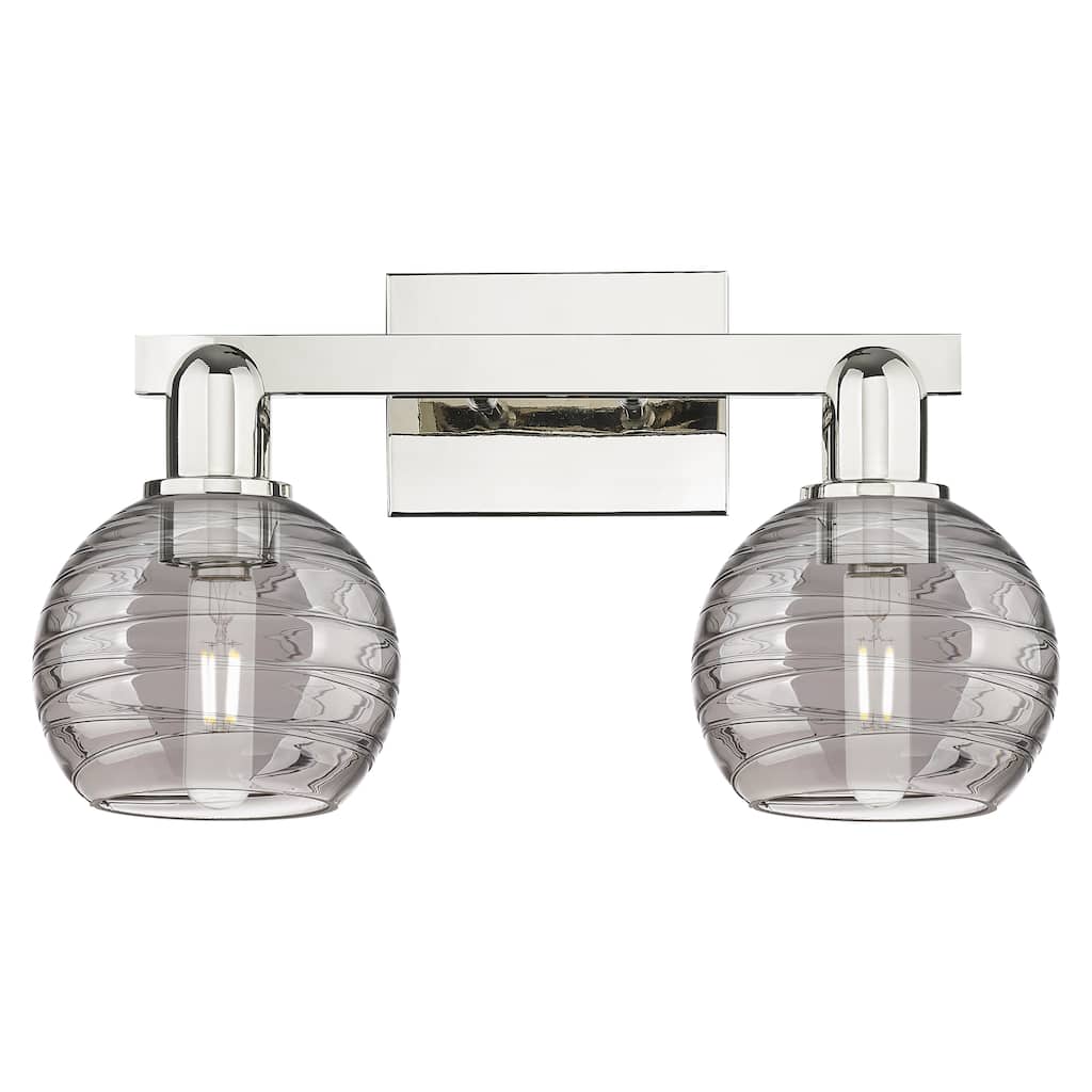 Innovations Lighting Downtown Urban - Athens Deco Swirl - 2 Light 16" Bath Vanity Light