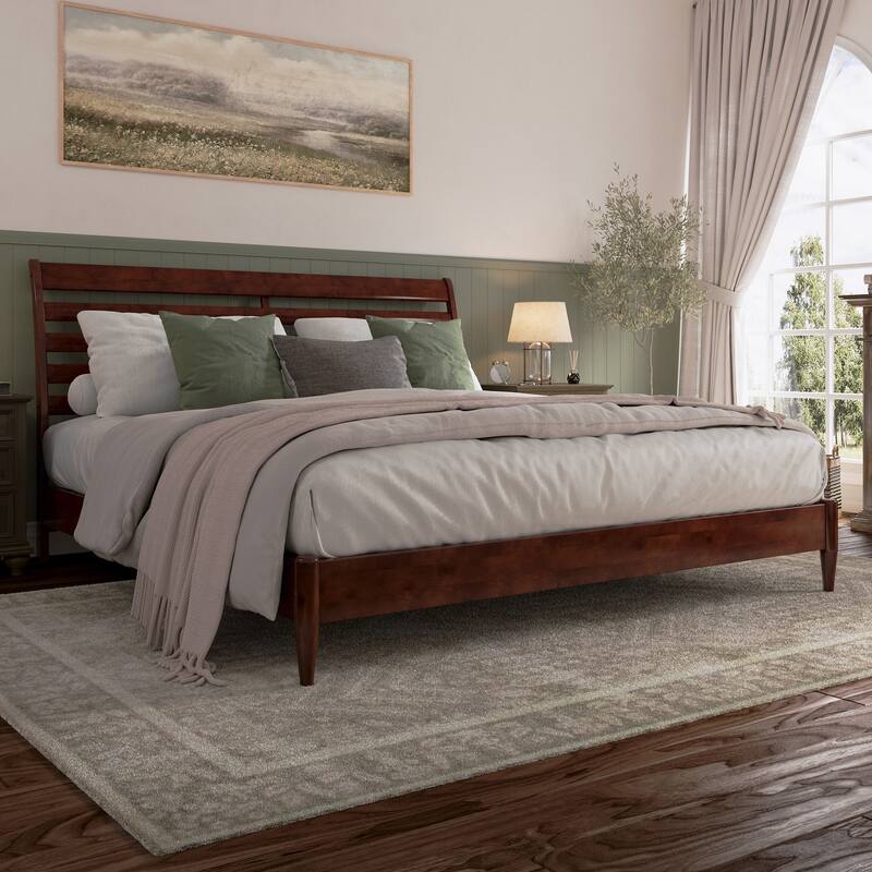 Savannah Solid Wood Low Profile Platform Bed
