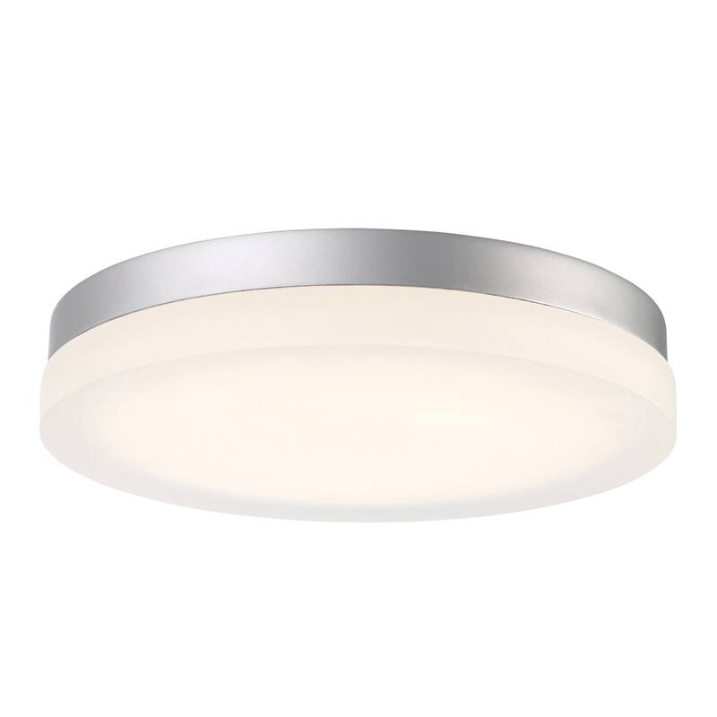 Modern Forms Circa 14" Wide LED Flush Mount Drum Ceiling Fixture / - Titanium / 3500K