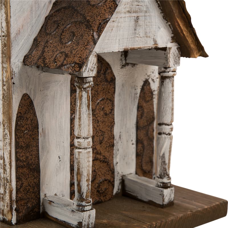 Glitzhome 24"H Extra-Large Farmhouse Rustic Wood Birdhouse