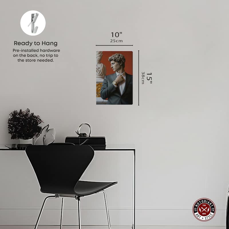 Notoriart Sculpture With Style Gallery Wrapped Men Style 1 Piece Canvas Wall Art