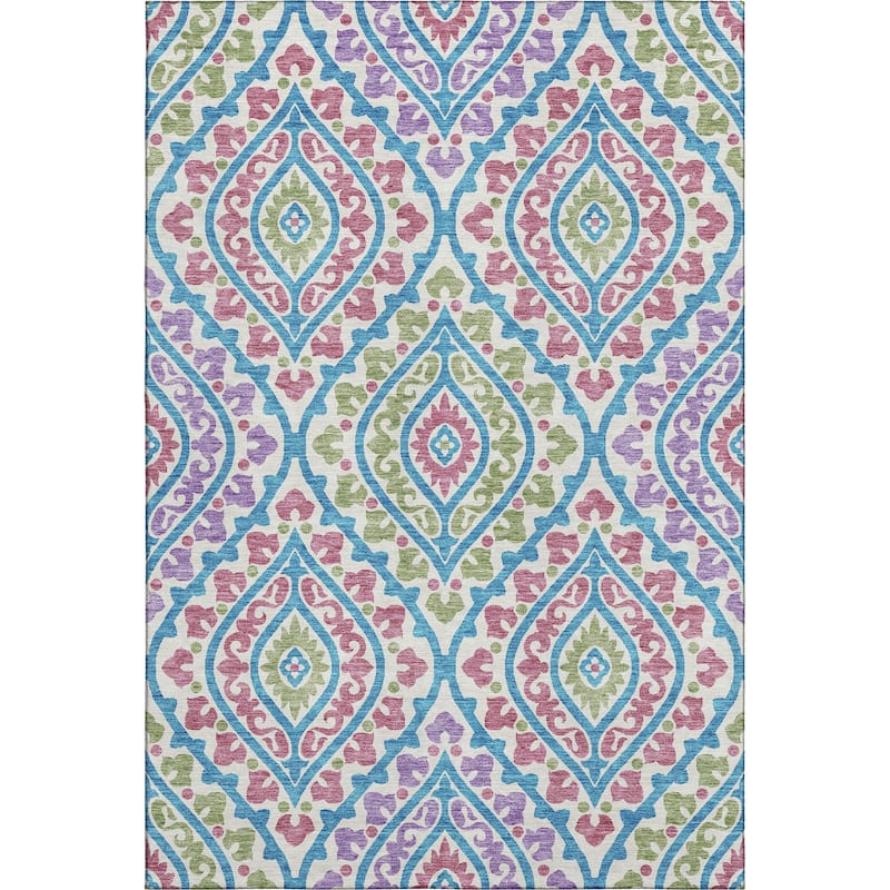 Premium Washable Super Soft Diamond Medallions Mayfield Rug