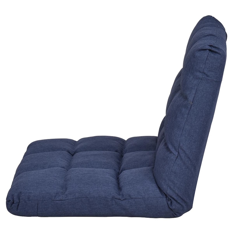Gymax Adjustable Folding Gaming Chair Cushioned Floor Chair Adjustable