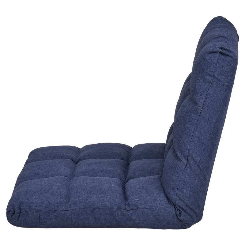 Gymax Adjustable Folding Gaming Chair Cushioned Floor Chair Adjustable