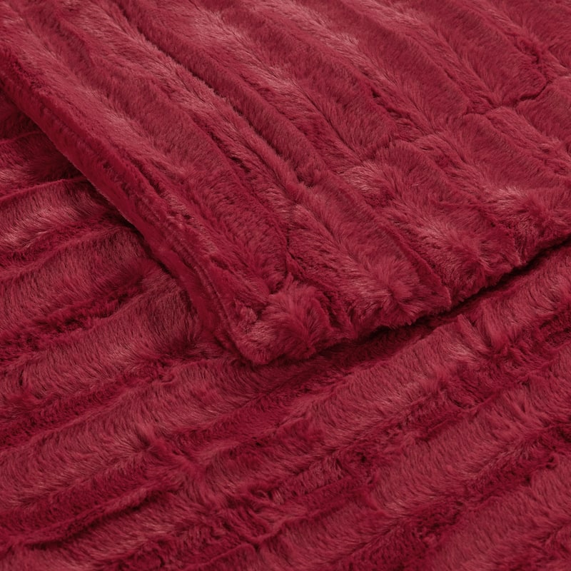 Derby Double Sided Fauxfur Throw