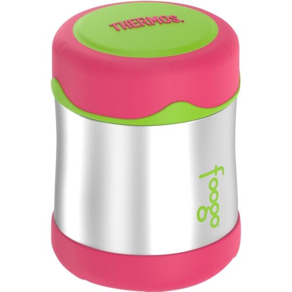 Shop Thermos Foogo Vacuum Insulated Stainless Steel Food Jar Watermelon Pink Green Pink Overstock 23040488