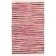 preview thumbnail 36 of 56, SAFAVIEH Handmade Rag Rug Velija Casual Stripe Cotton Rug 2' x 3' - Red/Multi - Rectangle