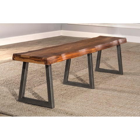 Hillsdale Furniture Natural Sheesham Emerson Bench