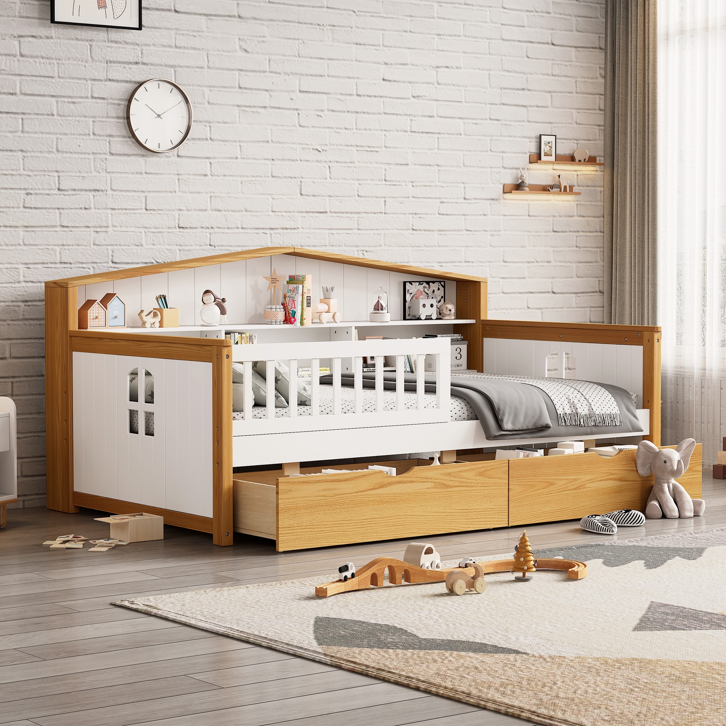 Kids twin bed with storage clearance