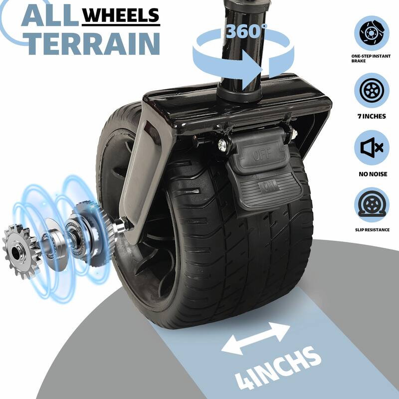 Heavy-Duty Foldable Utility Wagon - 480lbs Capacity, Patented Ultra-Stable Frame