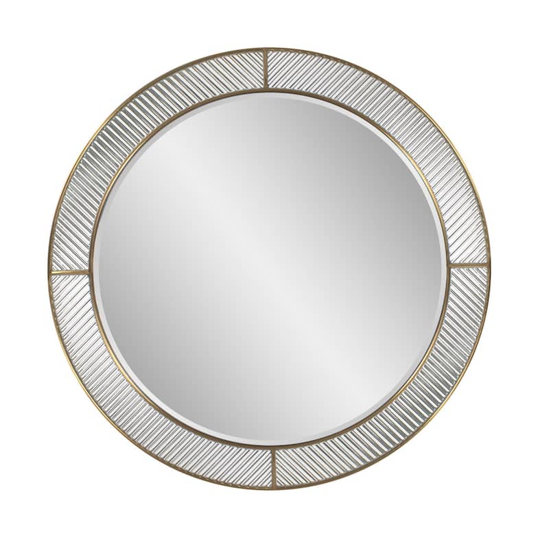 Frosted Round Wall Mirror