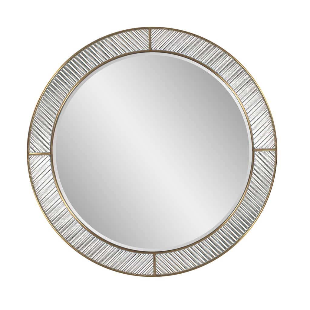 Frosted Round Wall Mirror