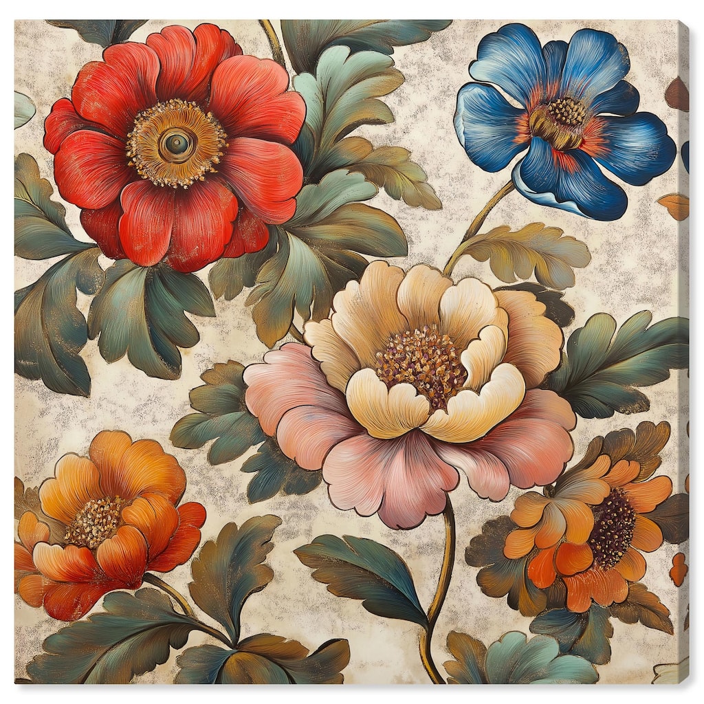 Golden Gardenia II Canvas by Art Remedy, Gallery Wrapped