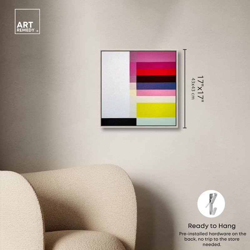 Quadratic Composition Canvas by Art Remedy