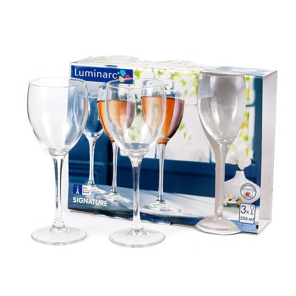 Luminarc Signature Wine Glasses Set of 3. Opens flyout.