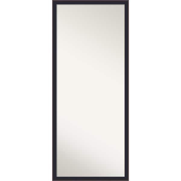 slide 2 of 8, Havana Non-Beveled Framed Full-Length Floor Leaner Mirror - Havana Black Bronze - 27 x 63 in