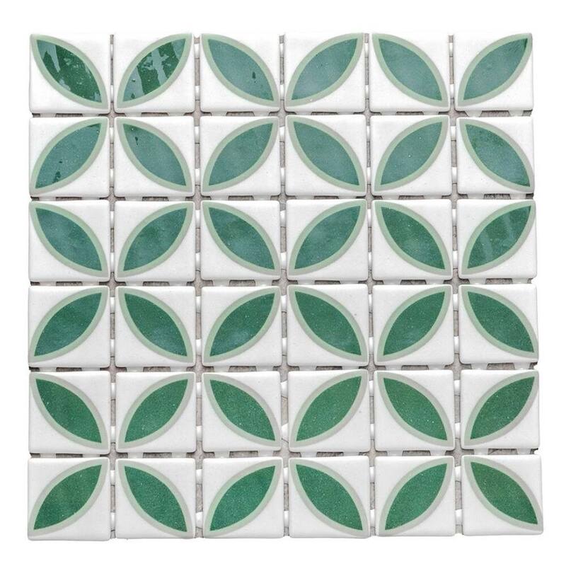 The Tile Life Eterna Lily 2x2 Glass Floor & Backsplash Wall Tile