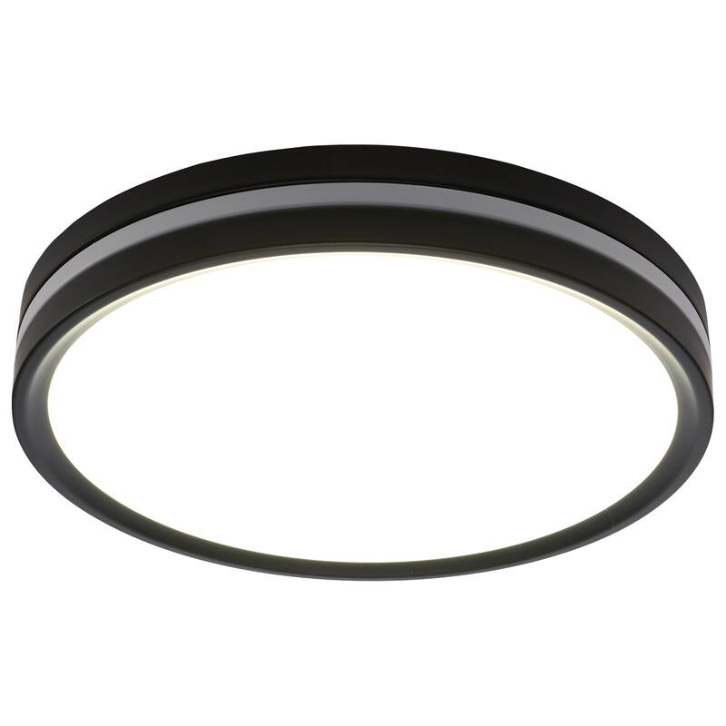 11 Inch Surface Mount with Night Light 5 CCT Selectable Matte Black Finish - Matte Black