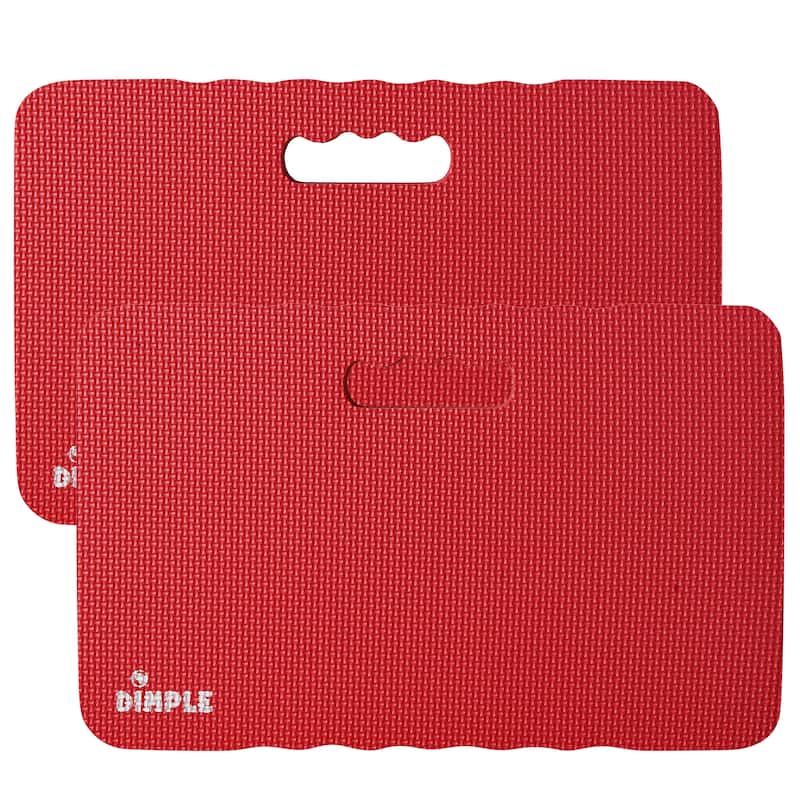 (Pack of 2) Dimple Multi-Purpose Mats with High-Density 1.5 inch Thick Foam Comfort Kneeling Pad for Gardening knee support