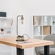preview thumbnail 12 of 35, Lalia Home Modern Iron Desk Lamp with USB Port and Glass Shade - N/A