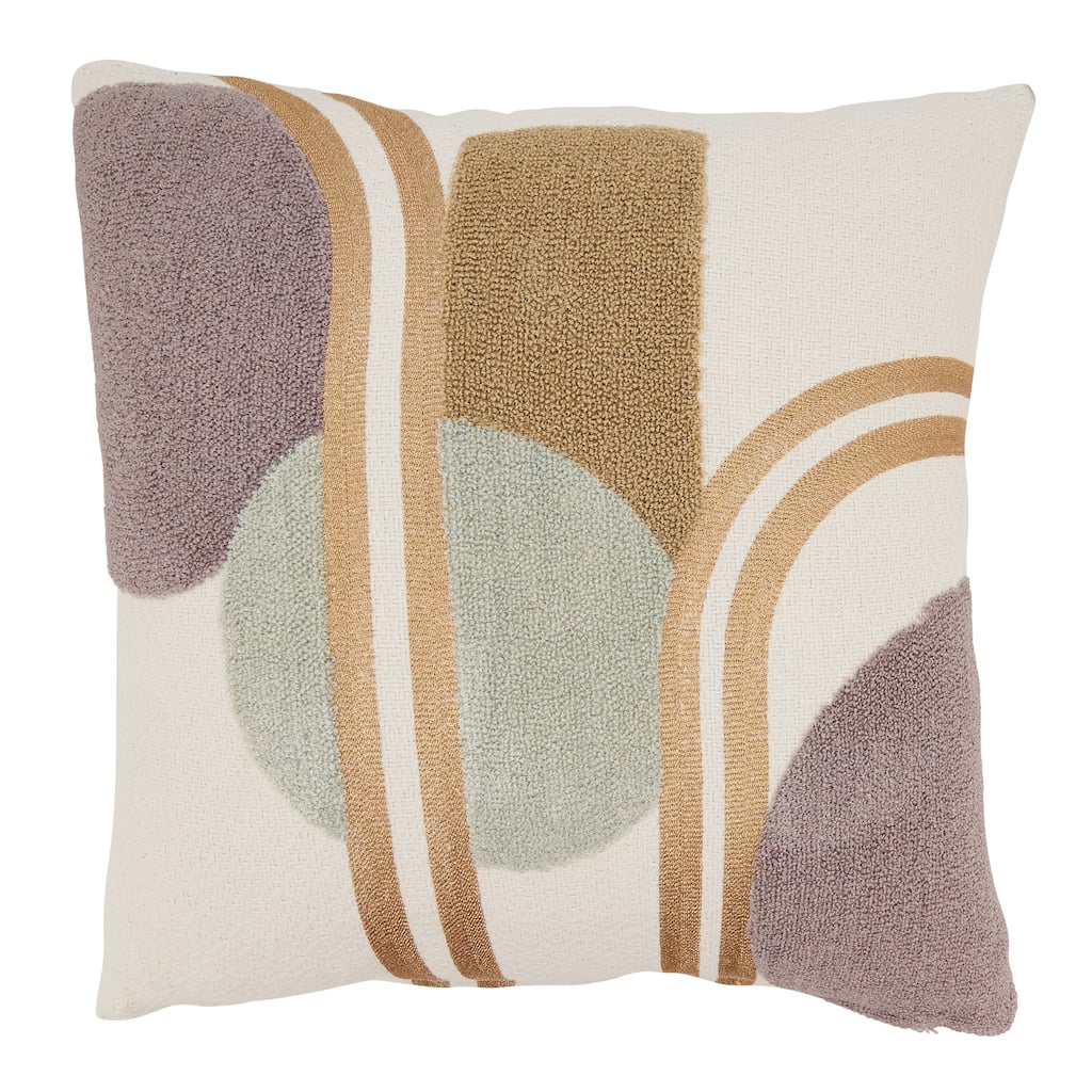 Abstract Color Play Throw Pillow