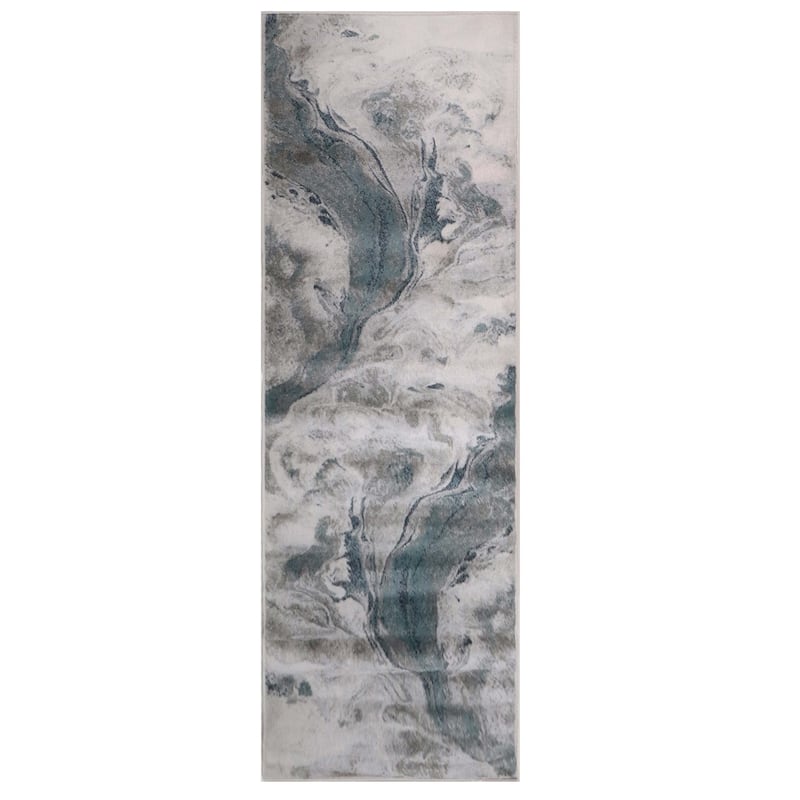 Superior Morwenna Modern Abstract Watercolor Indoor Area Rug or Runner