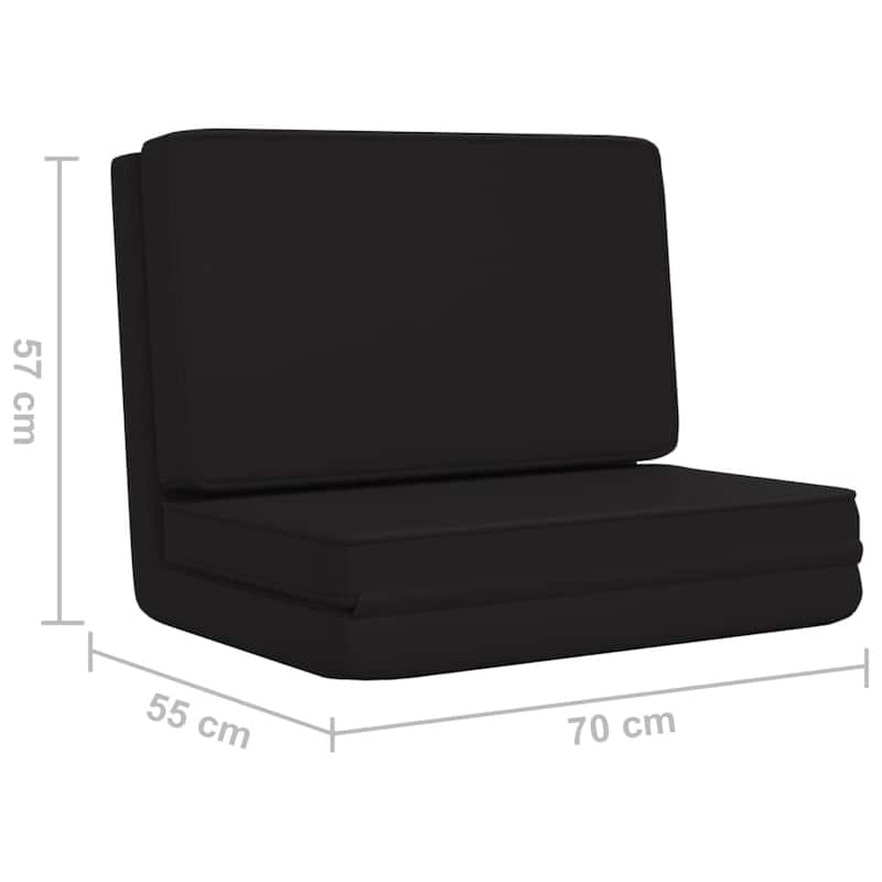 vidaXL Floor Chair Lounge Chaise Lounge Folding Floor Lounger Faux Leather