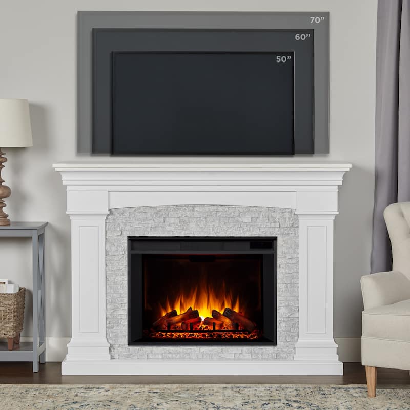 Deland 63" Grand Electric Fireplace by Real Flame
