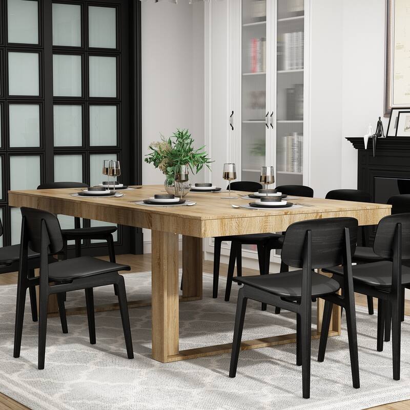 86.6" Larage Computer Desk Home Office Writing Desk Conference Table