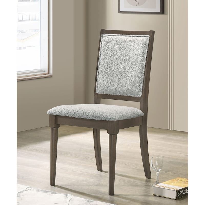 Perkins Dark Brown Upholstered Dining Side Chair (Set of 2)