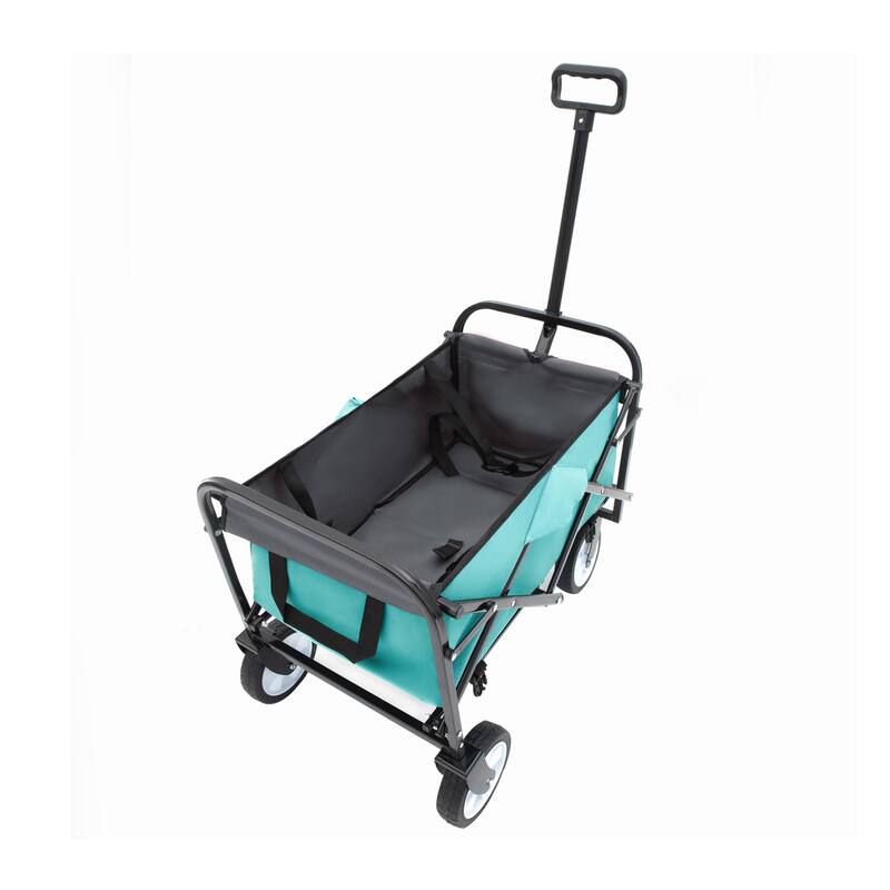 Foldable Wagon with Straps, Beach & Utility Cart, 225lb Capacity