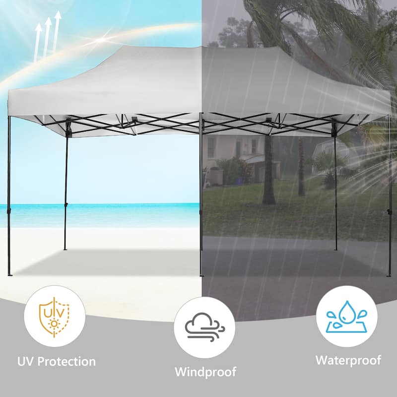 Ainfox 10x20Ft Pop up Canopy Tent Party Heavy Duty Instant Gazebo with 4 Removable Sidewalls