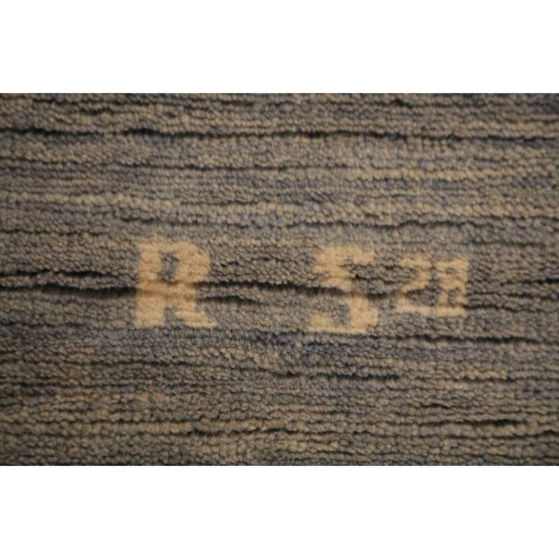 Grays & Beige Modern Gabbeh Area Rug Handmade Wool Carpet - 6'9" x 9'8"