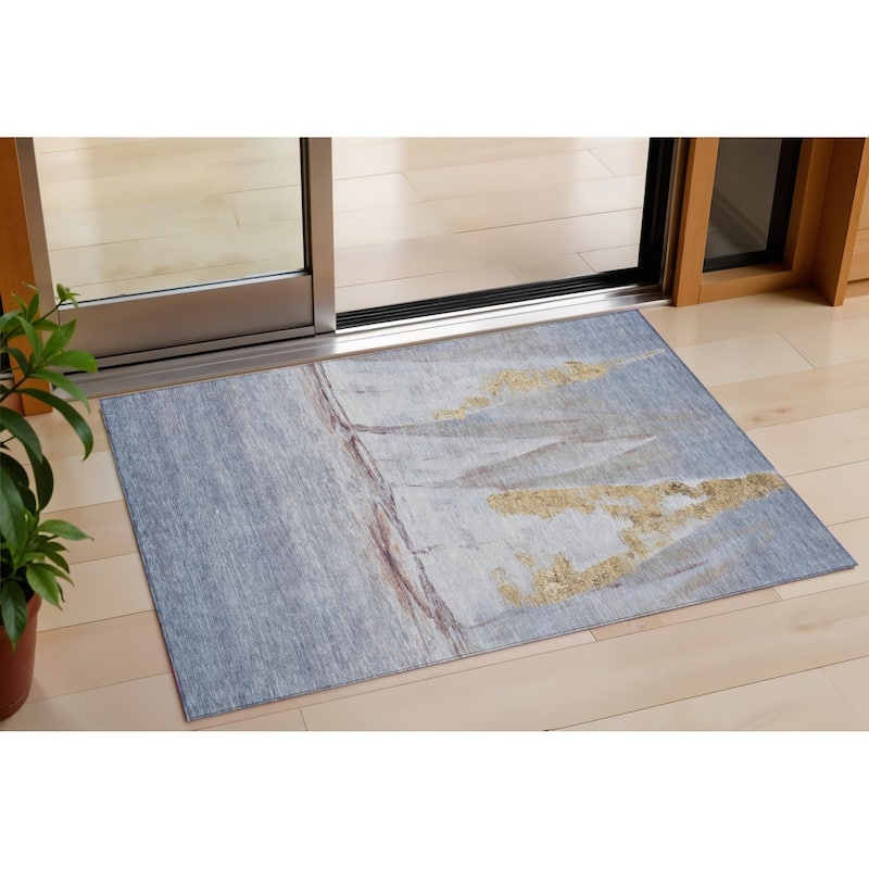 HomeRoots Nautical Transitional Rectangle Outdoor Rug - 3' x 5'