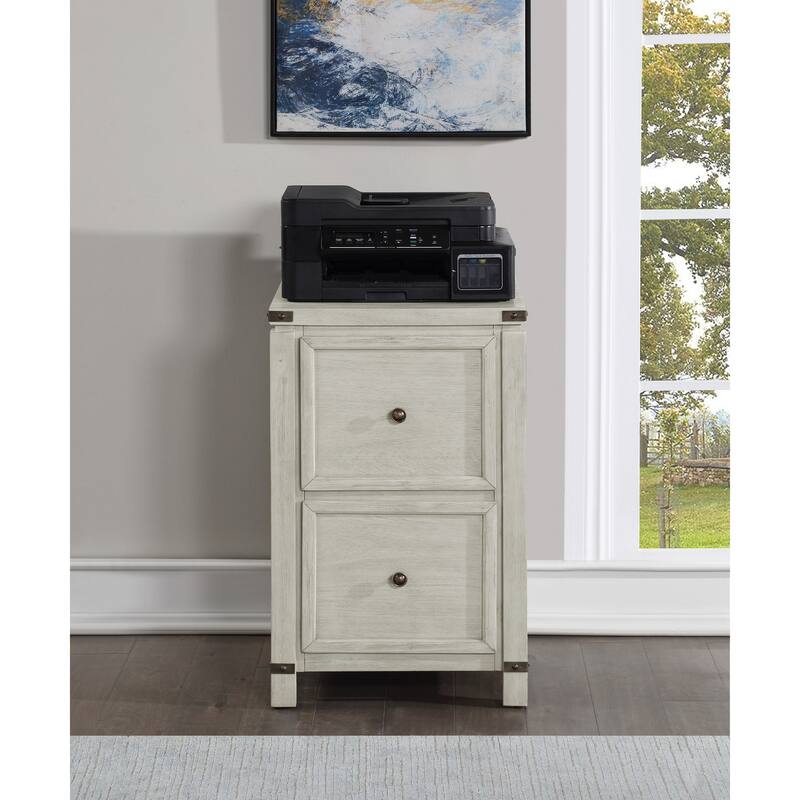 OS Home & Office Furniture Two Drawer File in Champagne Oak Wood Veneer Bed Bath