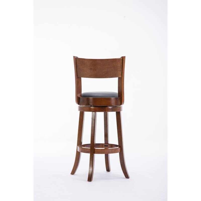 Palmetto Rubberwood 29-inch Swivel Stool