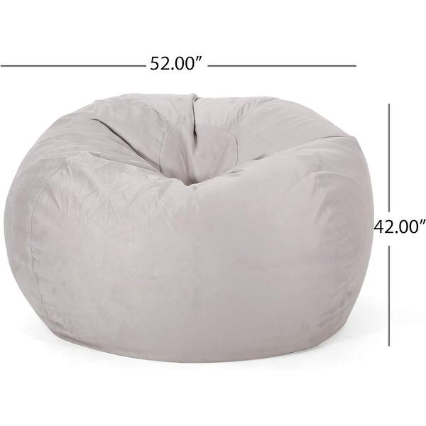 dimension image slide 2 of 3, Comfortable Bean Bag Chair for Kids and Adults, with Removable Microsuede Cover