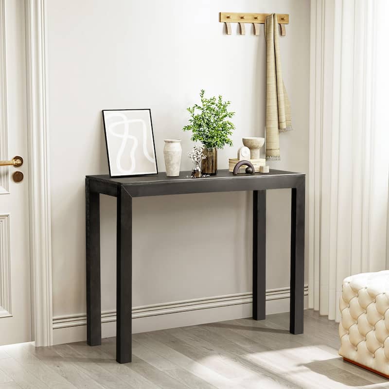 Pinewood Entryway Table Console with Sturdy Surface 220 lbs - 46.1 x 11.8 x 31.9 in