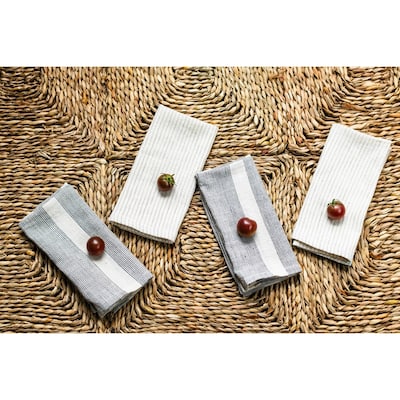 JOURNEY Organic Cotton Napkins - Handmade, Fair Trade, Eco-Dyed | Set of 4 | 16x16 inch by Sustainable Threads - 16"x16"
