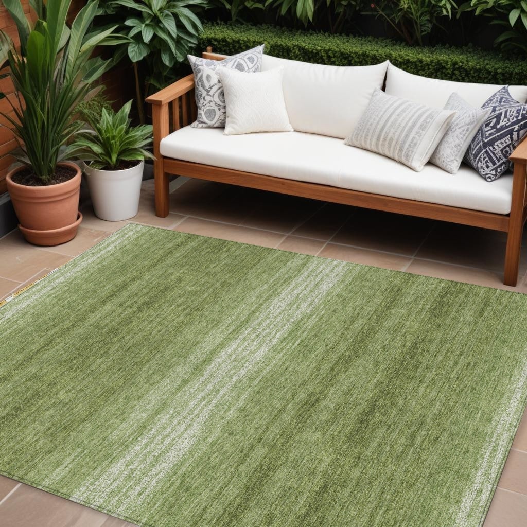 HomeRoots Abstract Transitional Rectangle Outdoor Rug