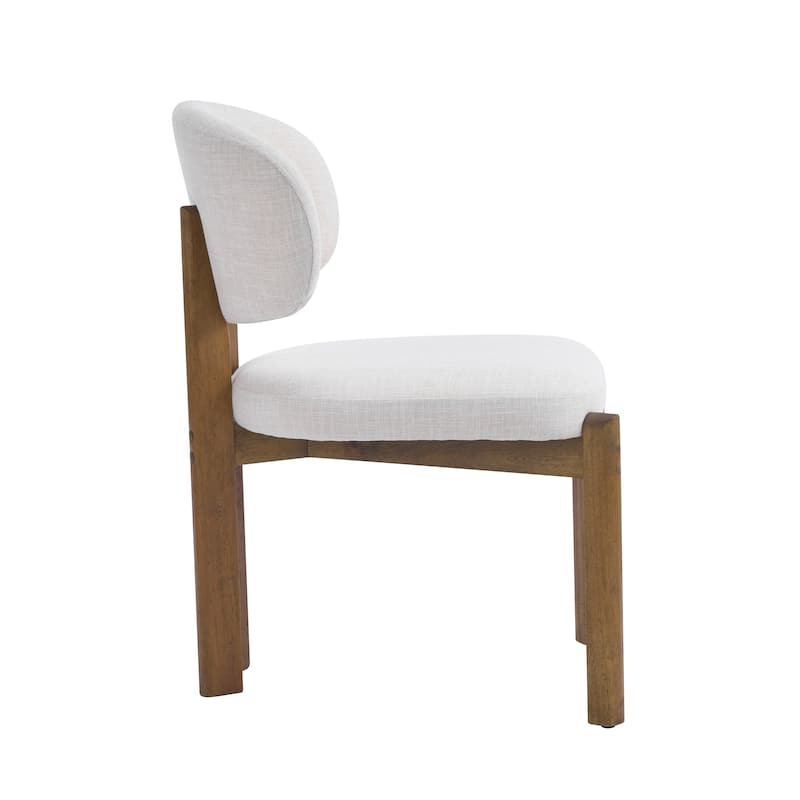 Christopher Knight Home - Aurelio Solid Rubberwood Upholstered Dining Chair